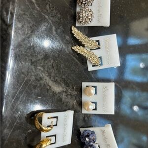 Lot of 5 pairs earrings from estate sale